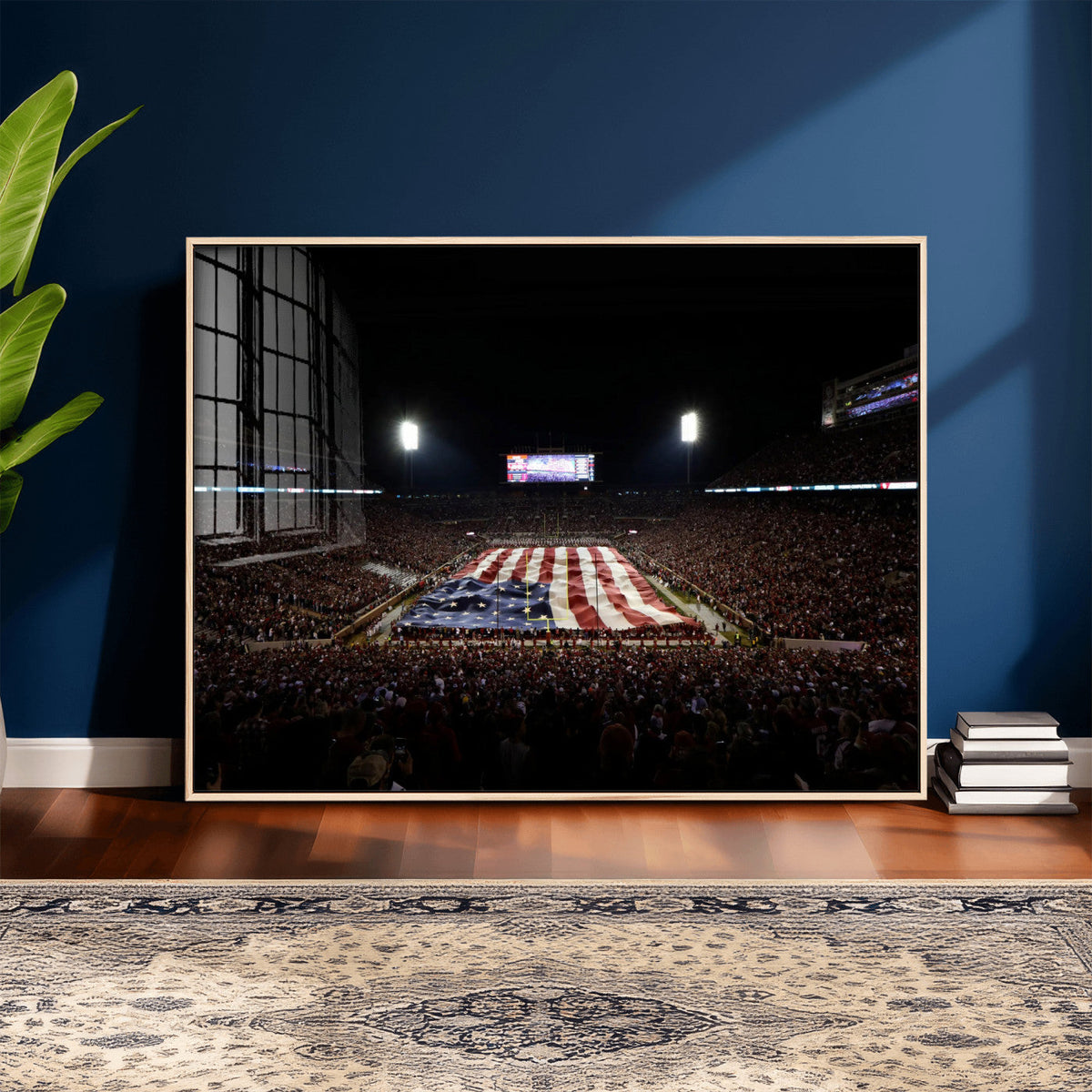 Oklahoma Memorial Stadium Wall Art Canvas Print – Oklahoma