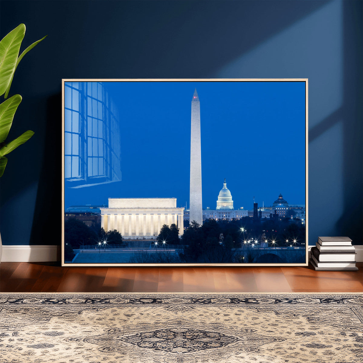 Washington DC Skyline Wall Art Canvas Print – Lincoln