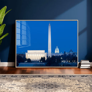Washington DC Skyline Wall Art Canvas Print – Lincoln