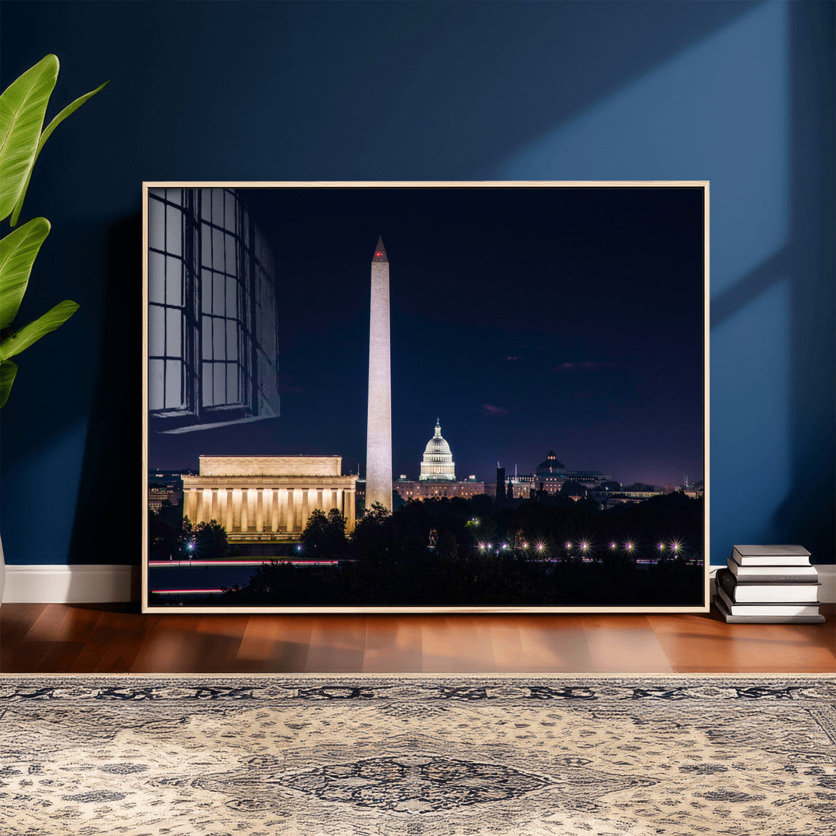 Washington White House Skyline Wall Art Canvas Print –