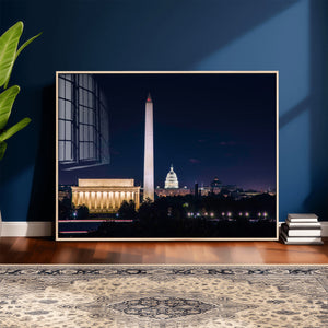 Washington White House Skyline Wall Art Canvas Print –