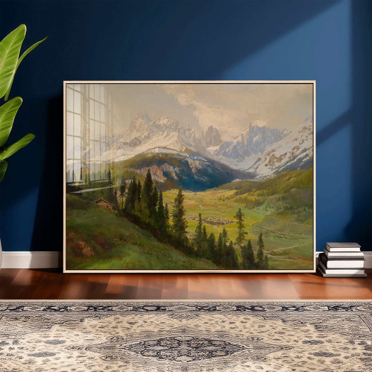 Konrad Petrides View from Mount Helm Canvas — Austrian