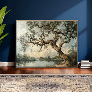 Old Oak Tree Canvas Wall Art, Turner Inspired Romantic
