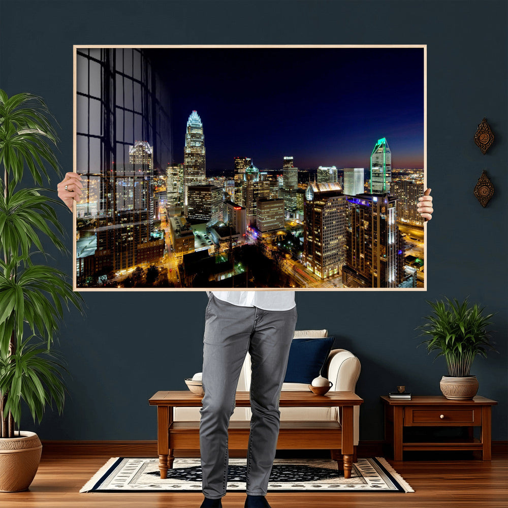 Atlanta Skyline Wall Art Canvas Print – Modern Cityscape