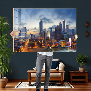 Atlanta Skyline Wall Art Canvas Print, Atlanta Downtown