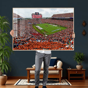 Auburn Stadium Wall Art Canvas Print, Jordan Hare Stadium
