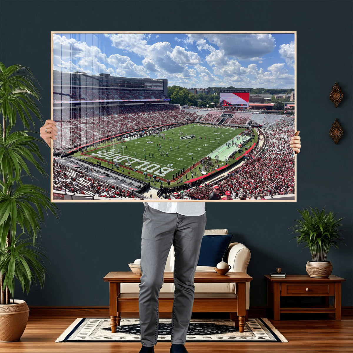 Georgia Bulldogs Stadium Wall Art Canvas Print, Sanford