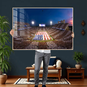 Oklahoma Sooners Memorial Stadium Wall Art Canvas Print,