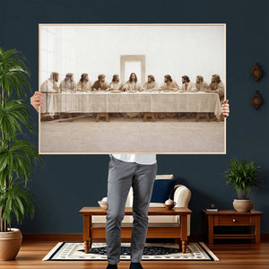 The Last Supper Wall Art Canvas Print, Jesus Christ Biblical