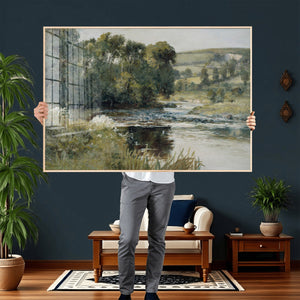 Streamside by Edward Mitchell Bannister Wall Art Canvas
