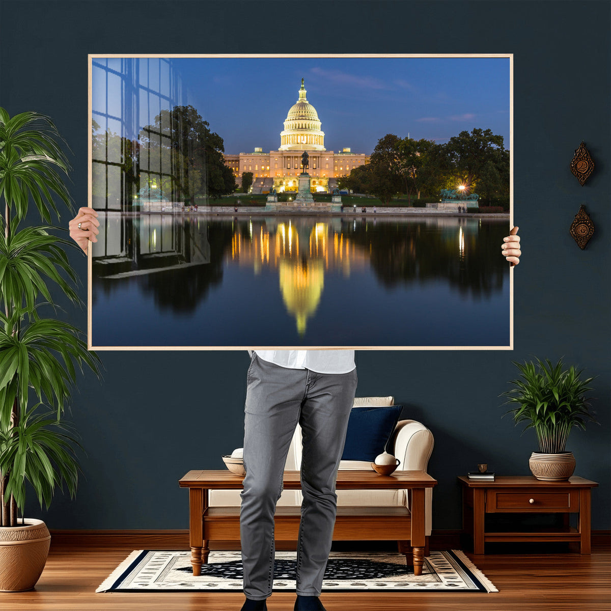 US Capitol Building Wall Art Canvas Print – Washington DC