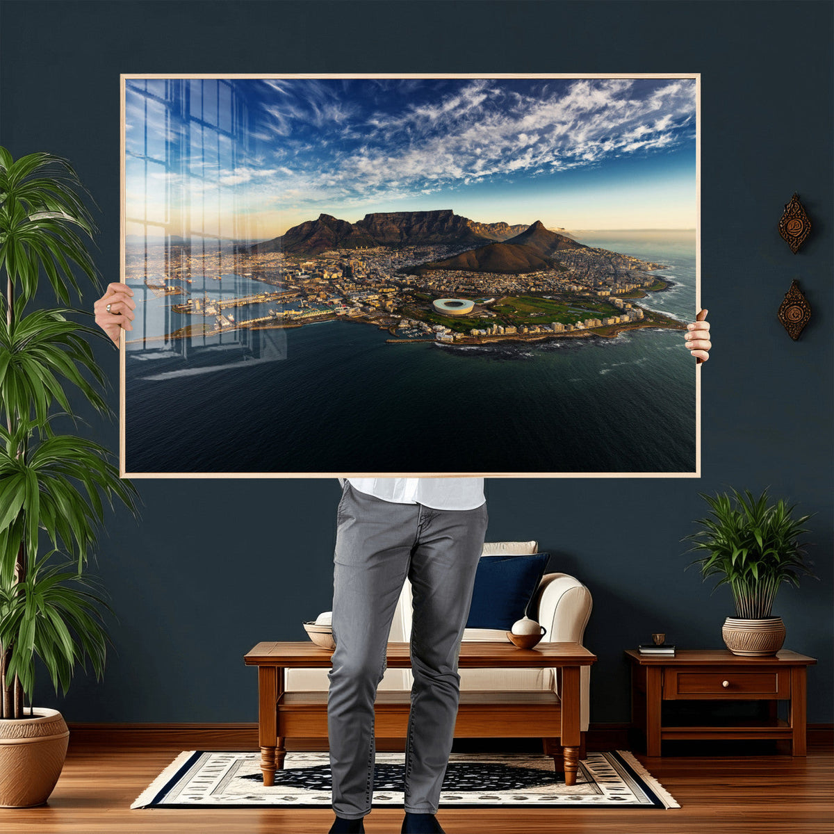 Cape Town Skyline Wall Art Canvas Print – Table Mountain
