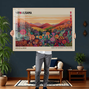 Yayoi Kusama Colorful Landscape Wall Art Canvas Print –