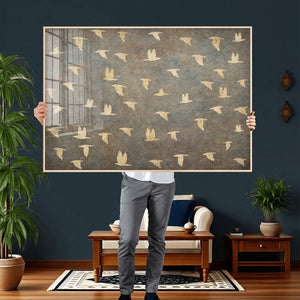 Abstract Birds Wall Art Canvas Print