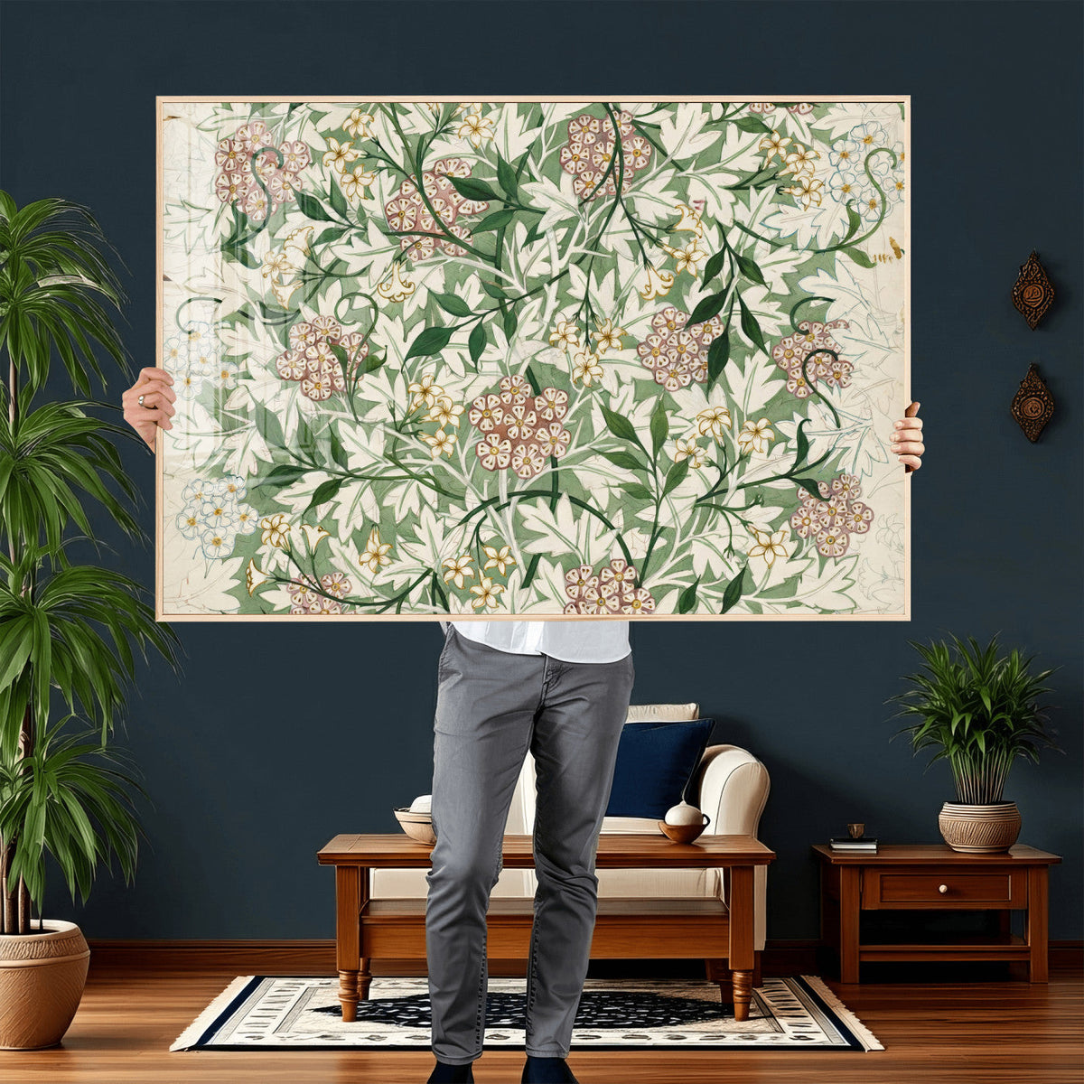 William Morris Jasmine 1872 Canvas Wall Art — Arts and