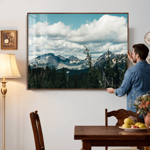 Mountain Forest Wall Art Canvas Print, Alpine Pine Tree