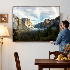 Yosemite Valley Mountain Wall Art Canvas Print, Granite