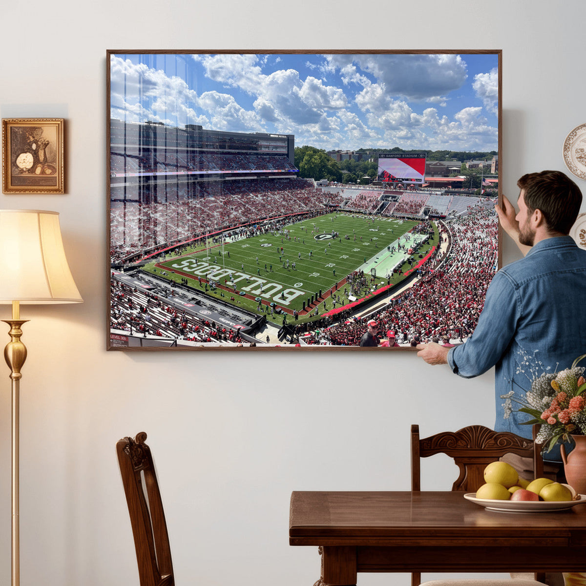 Georgia Bulldogs Stadium Wall Art Canvas Print, Sanford