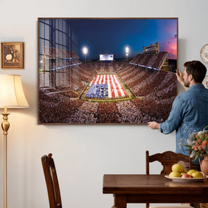 Oklahoma Memorial Stadium Wall Art Canvas Print – Oklahoma