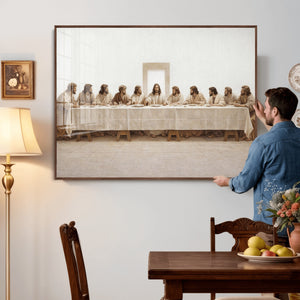 The Last Supper Wall Art Canvas Print, Jesus Christ Biblical