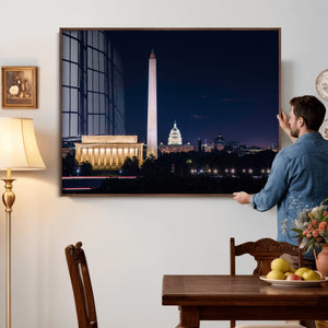 Washington White House Skyline Wall Art Canvas Print –