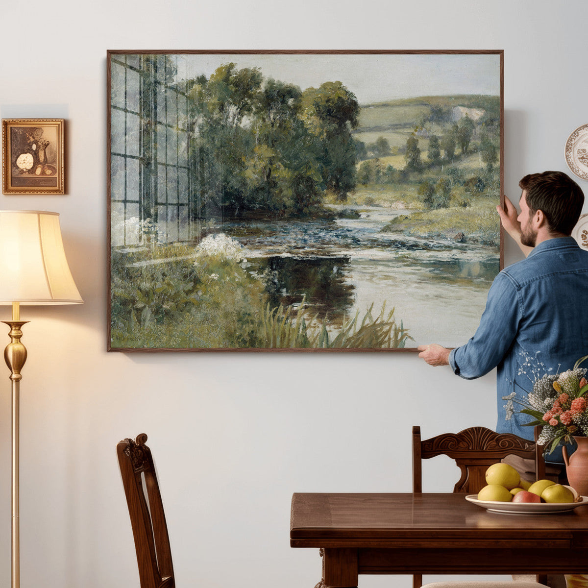 Streamside by Edward Mitchell Bannister Wall Art Canvas