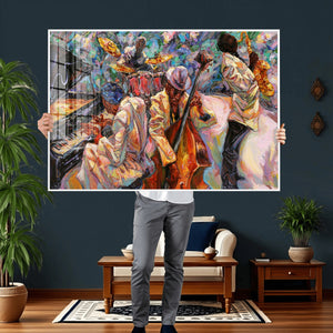 African American Jazz Art Music Abstract Wall Art Painting