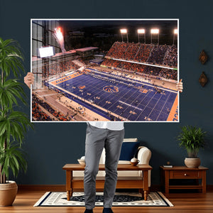Boise State Stadium Large Wall Art Canvas Print for Living