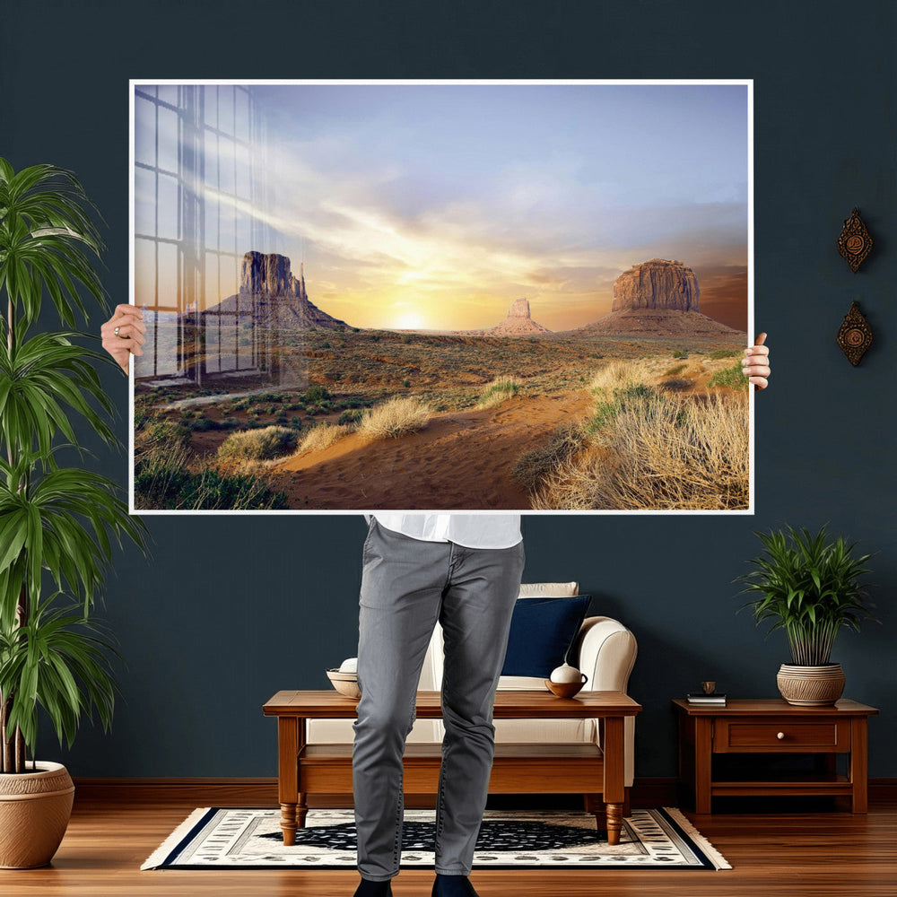 Monument Valley Desert Wall Art Canvas Print, Southwest