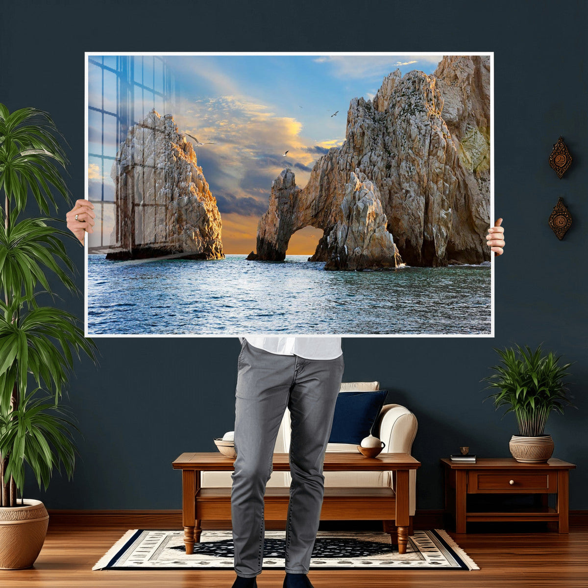 The Arch Cabo San Lucas Ocean Arch Wall Art Canvas Print,