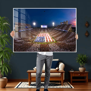 Oklahoma Sooners Memorial Stadium Wall Art Canvas Print,