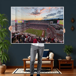 Donald W. Reynolds Razorback Stadium Wall Art Canvas Print –