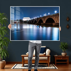 Washington DC Wall Art Canvas Print – Lincoln Memorial Night