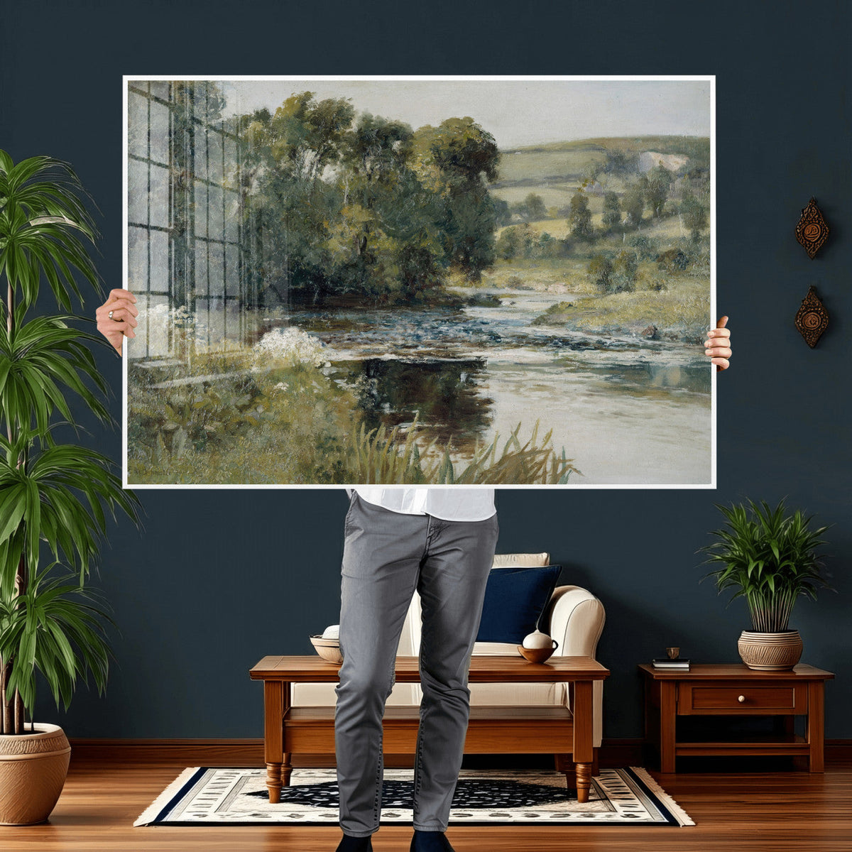 Edward Mitchell Bannister Streamside Wall Art Canvas Print