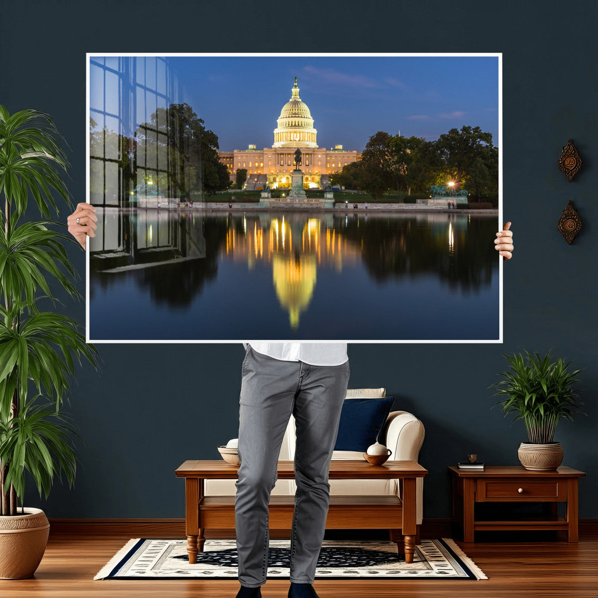 US Capitol Building Wall Art Canvas Print – Washington DC