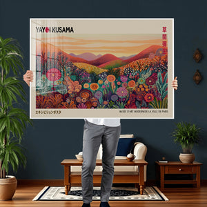 Yayoi Kusama Colorful Landscape Wall Art Canvas Print –