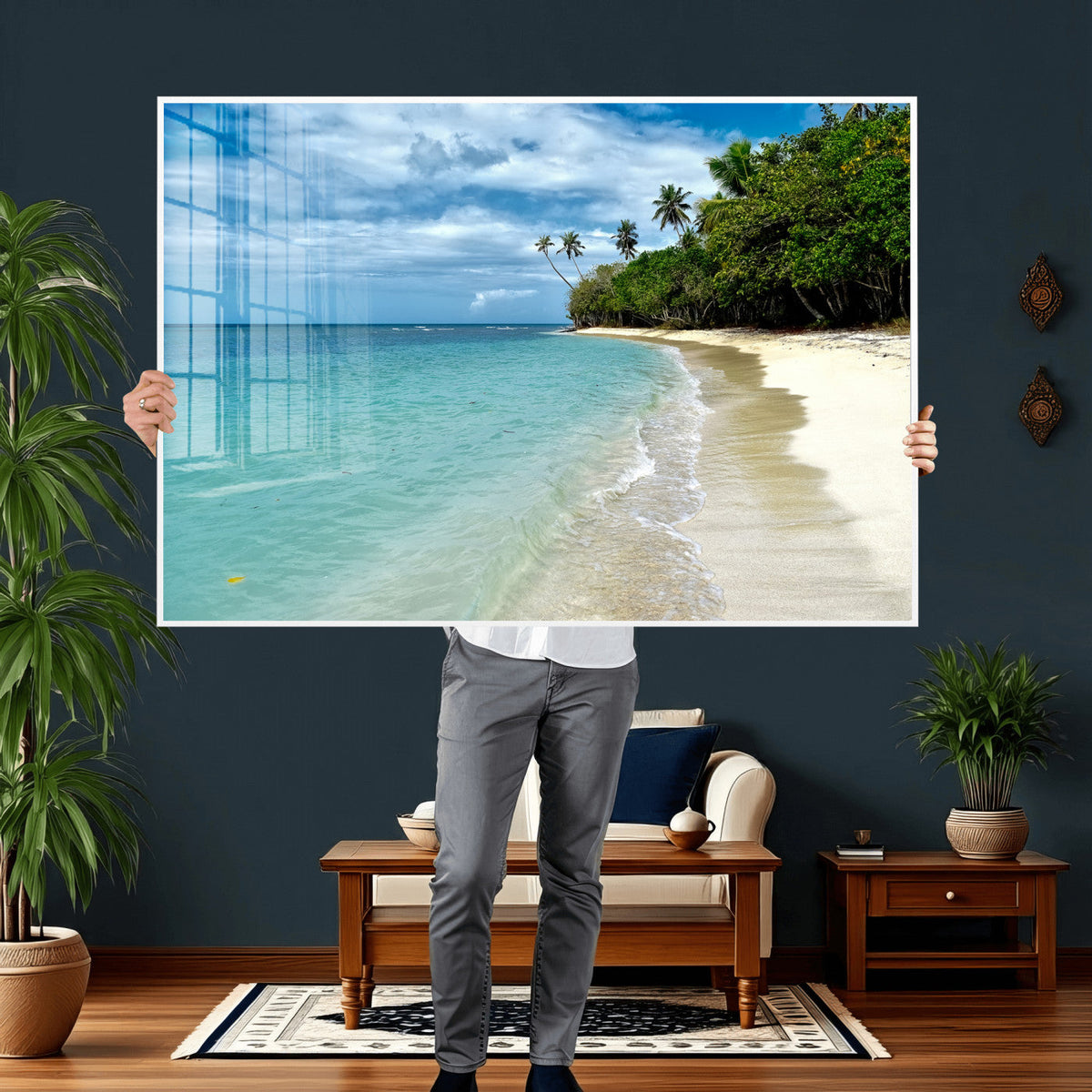 Puerto Rico Beach Paradise Wall Art – Tropical Coastal Print