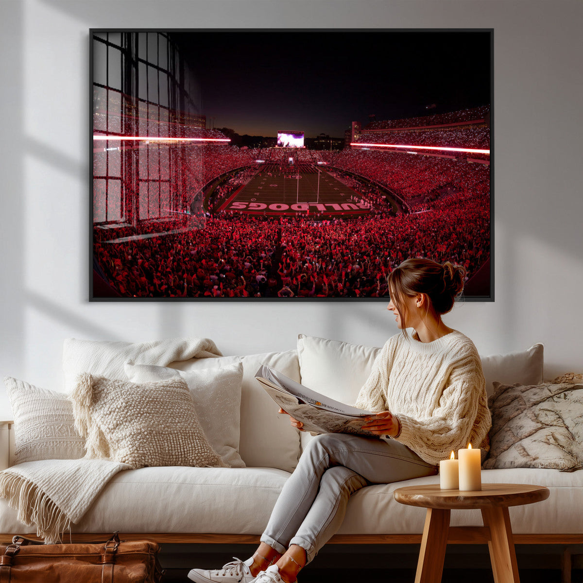 Sanford Stadium Wall Art Canvas Print – Georgia Bulldogs
