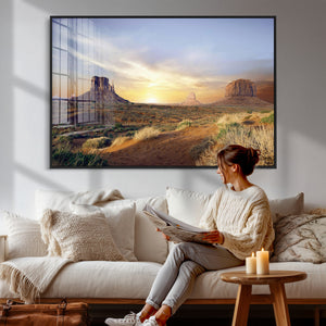 Monument Valley Desert Wall Art Canvas Print, Southwest