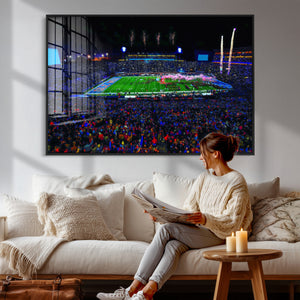 Ole Miss Rebels Vaught Hemingway Stadium Wall Art Canvas