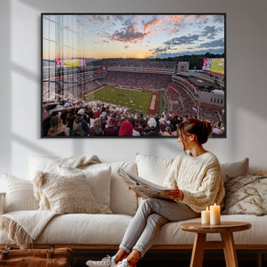 Donald W. Reynolds Razorback Stadium Wall Art Canvas Print –