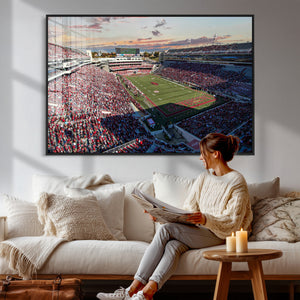 Donald W. Reynolds Razorback Stadium Wall Art Canvas Print –