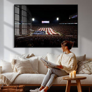 Oklahoma Memorial Stadium Wall Art Canvas Print – Oklahoma