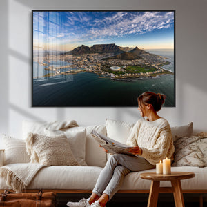 Cape Town Wall Art Canvas Print – Table Mountain Coastal