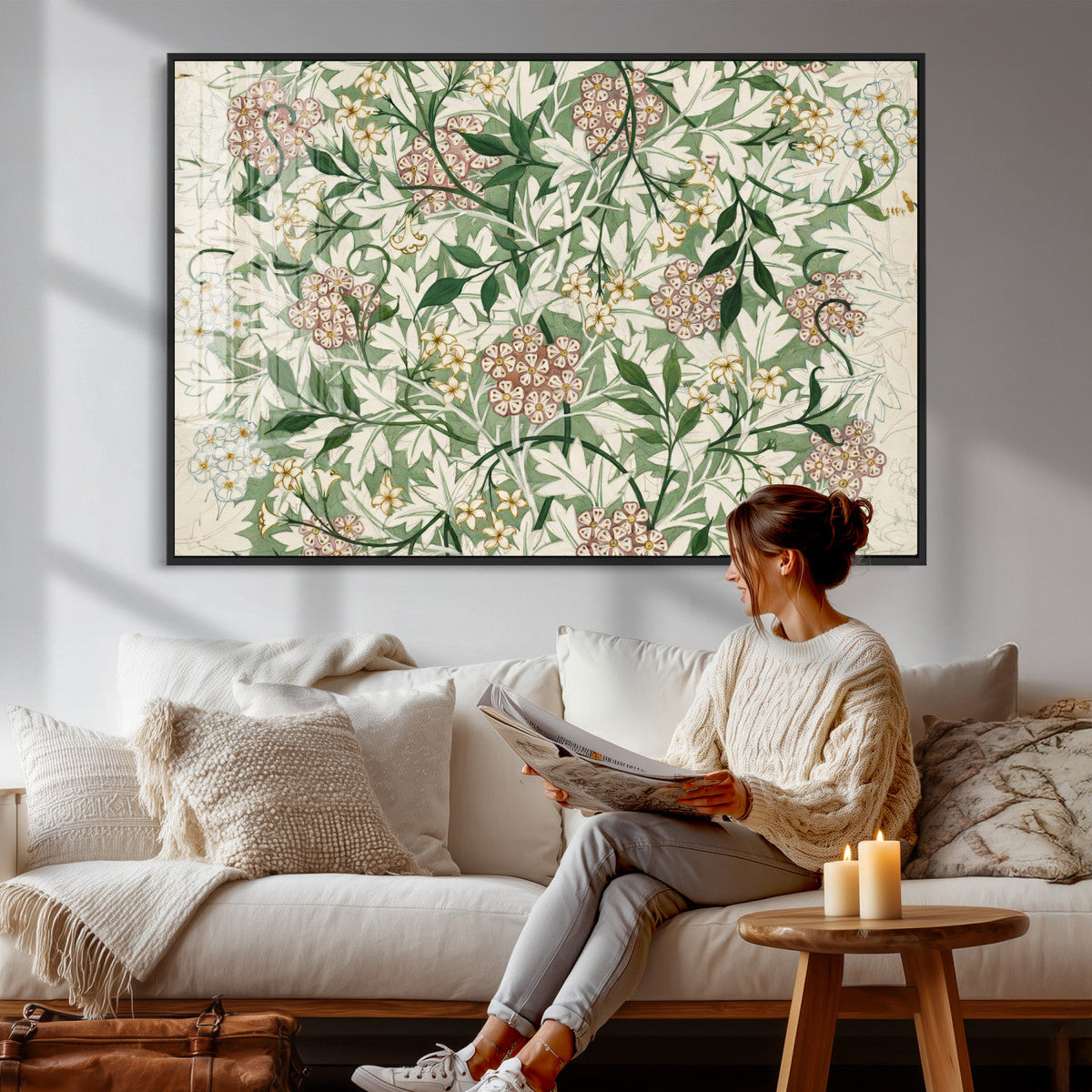 William Morris Jasmine 1872 Canvas Wall Art — Arts and