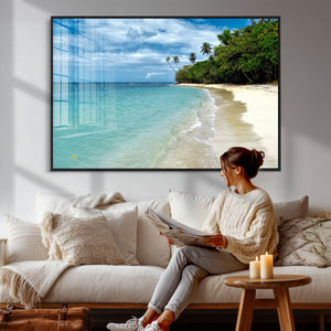 Puerto Rico Beach Paradise Wall Art – Tropical Coastal Print