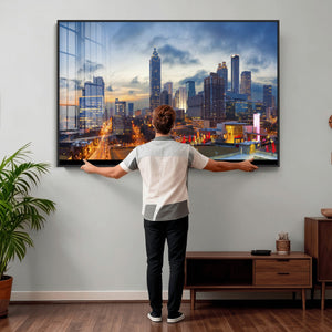 Atlanta Skyline Wall Art Canvas Print, Atlanta Downtown