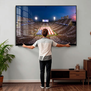 Oklahoma Sooners Memorial Stadium Wall Art Canvas Print,