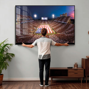 Oklahoma Memorial Stadium Wall Art Canvas Print – Oklahoma
