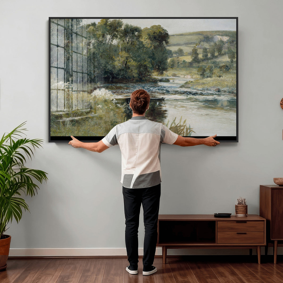 Edward Mitchell Bannister Streamside Wall Art Canvas Print